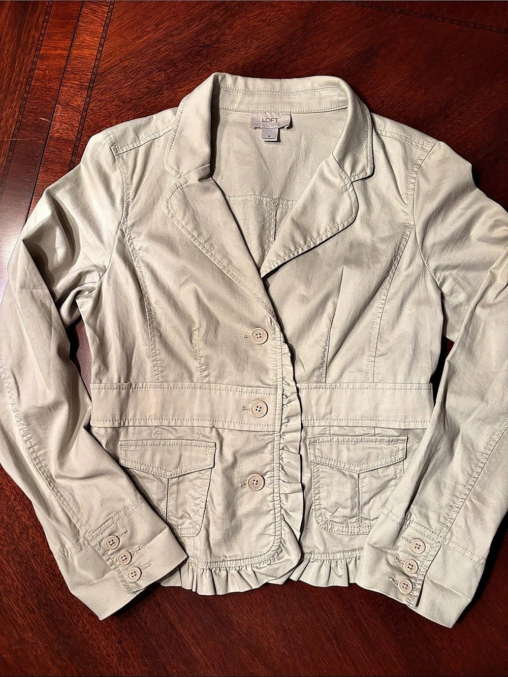 LOFT Cotton Blazer Size 8